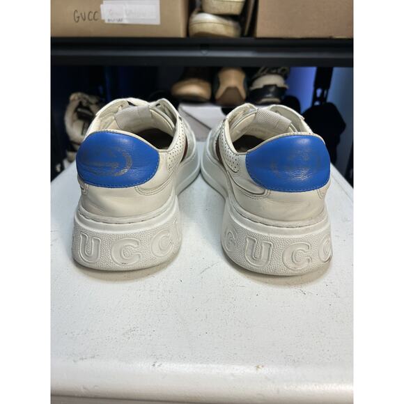 Gucci Trainers Sneaker Chunky GG Web Shoes Leather White Mens 9.5G / 10 US Mens main image 6